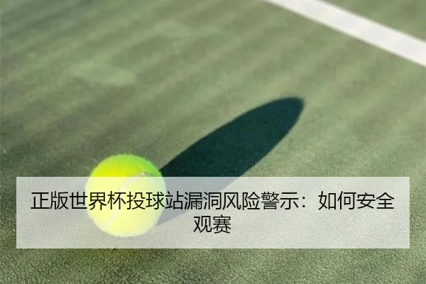 正版世界杯投球站漏洞风险警示：如何安全观赛